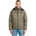 G-Star for man. D25942-D199-273 G-Whistler Padded Hooded Jacket green (S), Casual, Recycled Polister, Sustainable