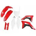 Ufo Honda Crf 250r/450r 2018-2021 Hokit119f-999 Fork Protectors & Plastsett