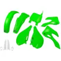 Ufo Kawasaki Kx 125/250 1999-2002 Kakit200f-026 Fork Protectors & Plastsett