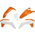 Ufo Ktm Exc/exc-f 2014-2016 Ktkit516f-999w Fork Protectors & Plastsett