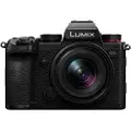 Panasonic Lumix DC-S5D - Digitalkamera - speilløst - 24.2 MP - Full Frame - C4K / 30 fps 18-40mm F/4.5-6.3 lens - Wi-Fi, Bluetooth - svart