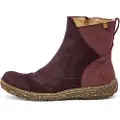 El naturalista for woman. 2545011DA005_5DA Leather ankle boots N5450 maroon, purple (37), Flat, Zip, Casual