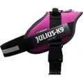 Julius-K9 IDC-hundesele, mørkrosa - Str XL: Brystomfang 71 - 96 cm