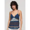 Superdry Printed Woven Ermeløs T-skjorte