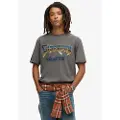 Superdry for man. M1012019A T-shirt 70S Rock Graphic Band grey (XL), Casual, Cotton, Short sleeve
