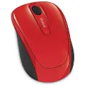 Microsoft Wireless Mobile Mouse 3500 - Limited Edition - mus - høyre- og venstrehåndet - optisk - 3 knapper - trådløs - 2.4 GHz - USB trådløs mottaker - flammerød glans