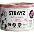 STRAYZ BIO katt 6 x 200 g - Økologisk biff & økologiske rødbeter i saus