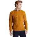 Timberland for man. TB0A2CEQP471 Phillips Brook yellow cable crew neck jumper (XL), Casual, Wool