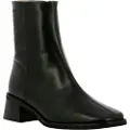 Wonders for woman. D-1601_1960_5792 Leather Ankle Boots Ayla 01 black (38), 3 to 5 cm, Zip, Casual