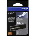 Brother STe-141 - Svart - Rull (1,8 cm x 3 m) 1 kassett(er) stempelbånd - for P-Touch PT-18, 3600, E300, E500, E550, PT-GL-200, PT-H300, P700 P-Touch EDGE PT-P750