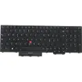 Lenovo Chicony - Erstatningstastatur for bærbar PC - med Trackpoint - bakbelysning - QWERTY - Italiensk - svart - FRU - for ThinkPad P15 Gen 1 20ST, 20SU T15g Gen 1 20UR, 20US