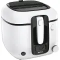 Tefal Super Uno FR3140, Frityrkoker, 1,3 kg, 2,2 l, Karbon, Hvit, Knapper