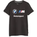 Puma BMW M Motorsport Essentials Logo Tee, Clothing, Black, 7-8Y
