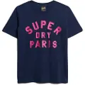 Superdry Glitter Logo Relaxed Kortarmet T-skjorte