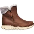 SKECHERS for woman. 44779 Synergy Booties - Collab brown (36), Fabric, 1 to 3 cm, None, Casual, Imitation leather