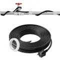 Vevor selvregulerende rørvarmekabel, 18,3 m 16,4 W/m varmebånd for rør frostbeskyttelse, vannrørvarmekabel med innebygd termostat beskytter PVC-slange, metall- og plastrør mot frysing