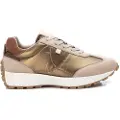 Xti for woman. 14200802-PLATINO Golden combination trainers (41), Flat, Laces, Casual
