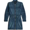 G-Star for woman. D25362-D301-G334 Biker dress blue (XS), Casual, Denim, Long sleeve