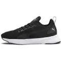 Puma Flyer Runner Trainers Youth, Shoes, Black/White, 38