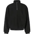 Urban Classics Oversized Teddy Genser Med Halv Glidelås