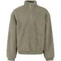 Urban Classics Oversized Teddy Genser Med Halv Glidelås