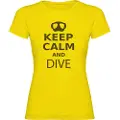 Kruskis Keep Calm And Dive Kvinners T-skjorte Med Korte Ermer