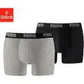 Puma Boxer Briefs (2-Pack) Men, Clothing, Grey Melange/Black, 4