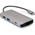 C2G USB-C Mini Dock with HDMI, 2x USB-A, Ethernet, SD Card Reader, and USB-C Power Delivery up to 100W - 4K 30Hz - Dokkingstasjon - USB-C / Thunderbolt 3 - HDMI - 1GbE