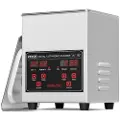 Vevor ultralydrenser, 1,3 l profesjonell 50 W rengjøringsmaskin med timer og varmeelement, 40 kHz digital ultralydrenser med kurv for klokker, briller, smykkeholder, industrielle deler, verktøy
