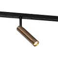 QAZQA Moderne spottlampe mørk bronse for 1-fase skinnesystem - Slimline Uzzy