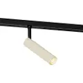 QAZQA Moderne spott beige med sort for 1-fase skinnesystem - Slimline Uzzy