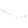 QAZQA Moderne skinnesystem med 6 spotlights beige og hvitt 1-fase - Slimline Uzzy