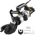 Vevor elektrisk hydraulisk armeringsbøyer, 1500 W bærbar armeringsbøyemaskin, bøying av opptil 1 tomme #8 (10-25 mm) armering på 4 sekunder, høyeffekts stålarmeringsbøyer med verktøykasse og oljekanne
