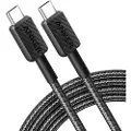 Anker 322 USB-C ttil USB-C Nylonkabel - 1,8 m - Svart