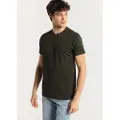 LOIS Jeans for man. 184383742 Dark green short sleeve T-shirt (XXL), Casual, Cotton
