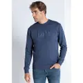 LOIS Jeans for man. 165673397 - Navy box collar sweatshirt (3XL), Casual, Cotton, Long sleeve