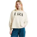 G-Star for woman. D25171-D797-127 Chroma Graphic Loose beige sweatshirt (XS), Casual, Cotton