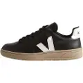 Veja for man. XD0203638 Shoes V-12 black (46), Flat, Laces, Casual, Recycled Polister, Sustainable