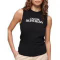 Superdry Sport Luxe Graphic Fitted Ermeløs T-skjorte