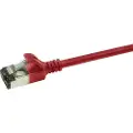 Logilink SlimLine - Koblingskabel - RJ-45 (hann) til RJ-45 (hann) - 30 cm - SSTP, PiMF - CAT 6a - med støvel, halogenfri, formstøpt, uten hindringer - rød, RAL 3031