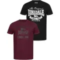 Lonsdale Torbay Kortarmet T-skjorte 2 Enheter