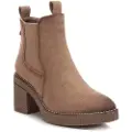 Refresh for woman. 17099003-TAUPE Taupe suede ankle boots -Height 7cm heel (41), Brown, 5 to 8 cm, Zip, Casual