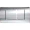 Geberit Betjeningsplade Twinline 30, Plast, Blankforkromet