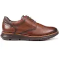 Fluchos for man. F1351 Leather shoes William F1351 brown (40), Flat, 1 to 3 cm, Laces, Casual, Havana, Classic