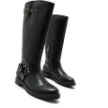 Mtng for woman. 59563 Bruna boots black (39), Flat, 1 to 3 cm, Zip, Casual