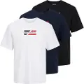 Jack & Jones Ecorp Graphic Kortarmet T-skjorte 3 Enheter