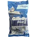 Gillette blå Ii Chromium Engangshøvel til menn 10stk