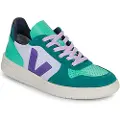 Veja for woman. VX0303670 Leather shoes V-10 green (41), Flat, Laces, Casual