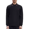 Fred perry for man. M3636 Polo Twin Tipped navy (S), Casual, Cotton, Long sleeve