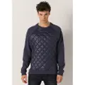 LOIS Jeans for man. 165623374 Front quilted sweatshirt navy (XL), Casual, Cotton, Long sleeve